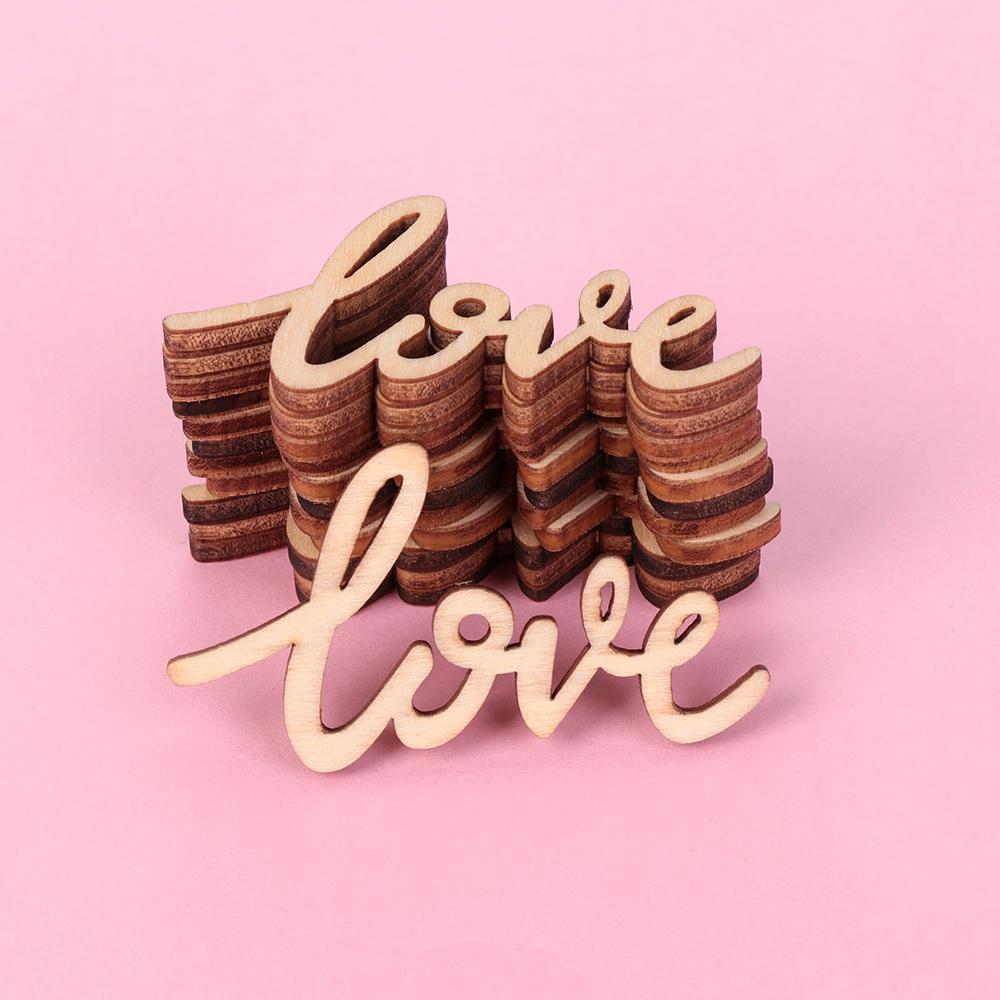 Rustic DIY Craft Chic Valentine's Day Crafts Accessories Wooden Love Letters Table Scatter