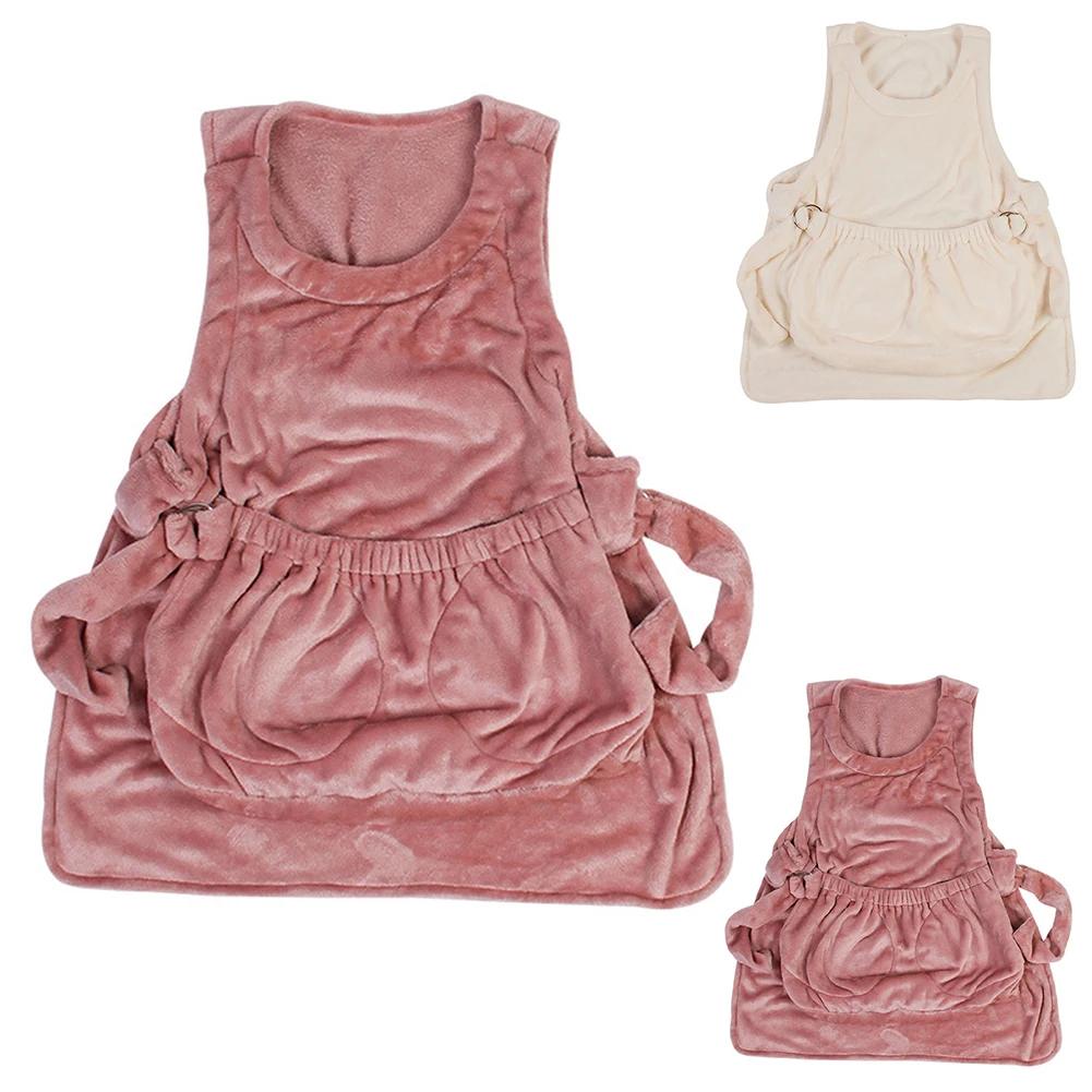 Переноска для домашних животных Фартук для маленьких кошек и собак Подвесная сумка для груди с двухслойным карманом Карман для сна Сумка-держатель для домашних животных