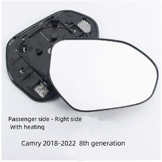 For Toyota 2006-2022 Camry Rearview Mirror Lens Reversing Mirror Lens Reflector Lens With Heating