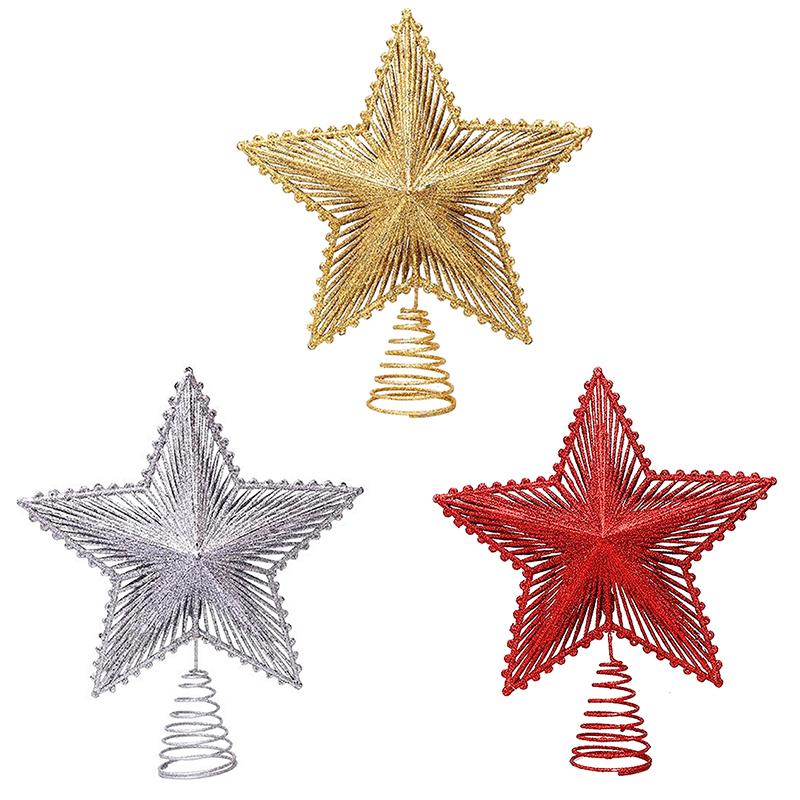 1 шт. Трехмерные железные блестящие полые рождественские елочные украшения, макет сцены