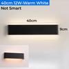 Tuya Smart LED RGB Wall Lamp Rectangle Dimmable Up Down Sconce Bedroom Vanity APP Voice Control Mirror Front Wall Lights Fixture