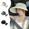 Двусторонняя шляпа от солнца из ледяного шелка с открытым верхом для женщин, с защитой от ультрафиолетовых лучей и увеличенными полями