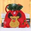 Рождественские подарочные пакеты 3D Снеговик Санта Лось Кукла Многоразовые Рождественские джутовые мешки с ручкой для рождественских сувениров и упаковки праздничных подарков