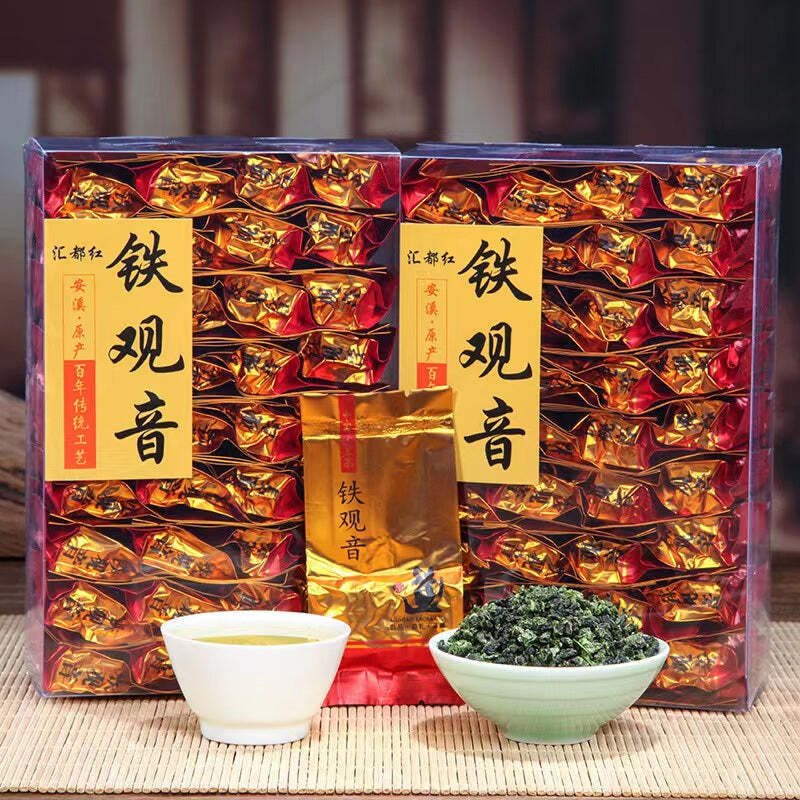 Органический зеленый чай Anxi Tieguanyin, 250 г, в пакетиках, чай Гуань Инь Улун, листовой чай
