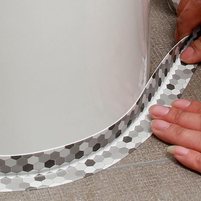 Кухонная плита Ванная комната Туалет Уголок для раковины Водонепроницаемая самоклеящаяся лента для плесени Красивая уплотнительная лента для швов