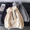 Oversized Fluffy Hoodie Women Winter Sweatshirts Plush Warm Top Hoodies Men Pullover Loose Soft Thick Top