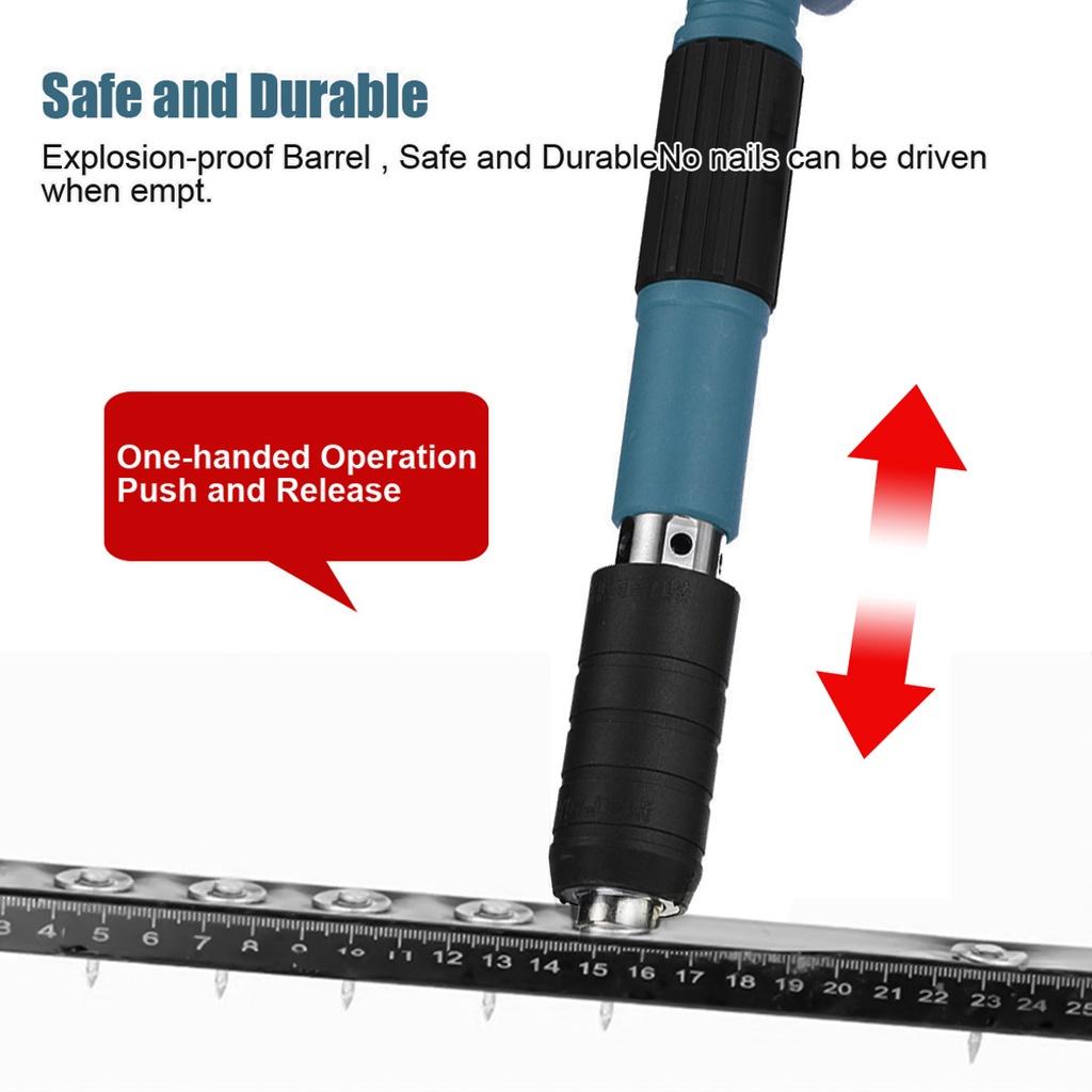 4 передачи Модернизированные стальные гвоздезабивные пистолеты Инструмент для заклепок Низкий уровень шума Домашний Бетонная стена Анкер Устройство для прокладки пазов для проводов Металлообрабатывающий электроинструмент