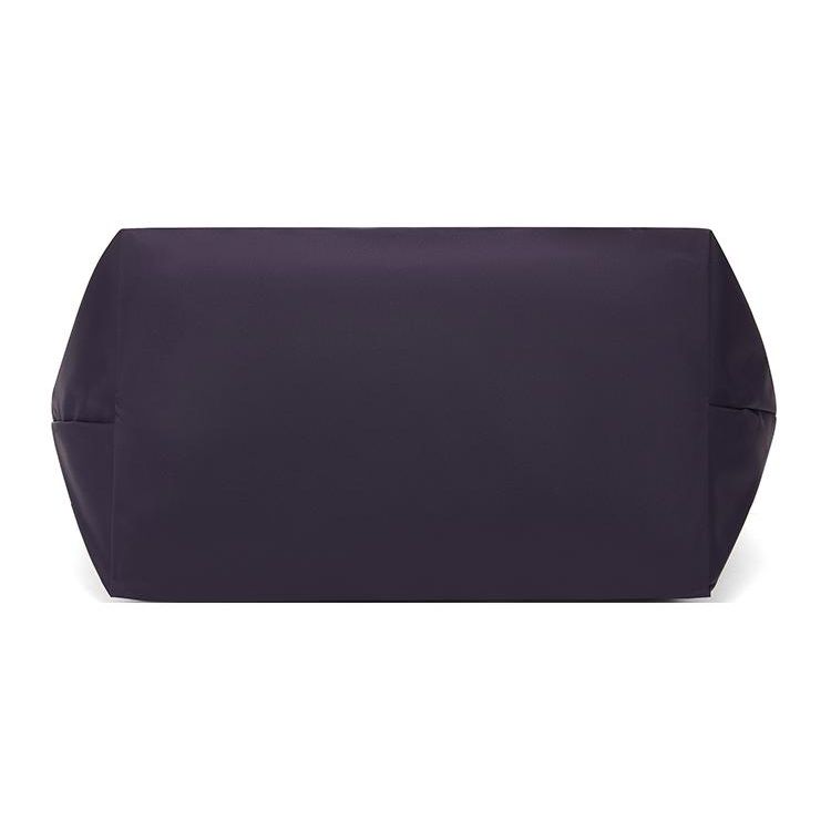 Longchamp Логотип Застежка-молния на кнопках Однотонная ткань Сумка-пельмень Женские сумки на руку Фиолетовый 1899919645