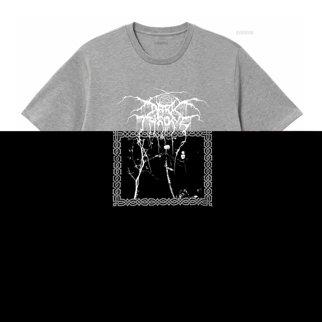 1993 DARKTHRONE TAAKEFERD 90-е Винтажная футболка Death Metal Редкий Размер XL винтаж Стирка Уличная одежда Графический Унисекс Дышащий