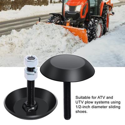 Универсальные полозья для снегоотвала ATV UTV 2 Сверхпрочные противоскользящие полозья с гайками шайбами Закаленные стальные полозья