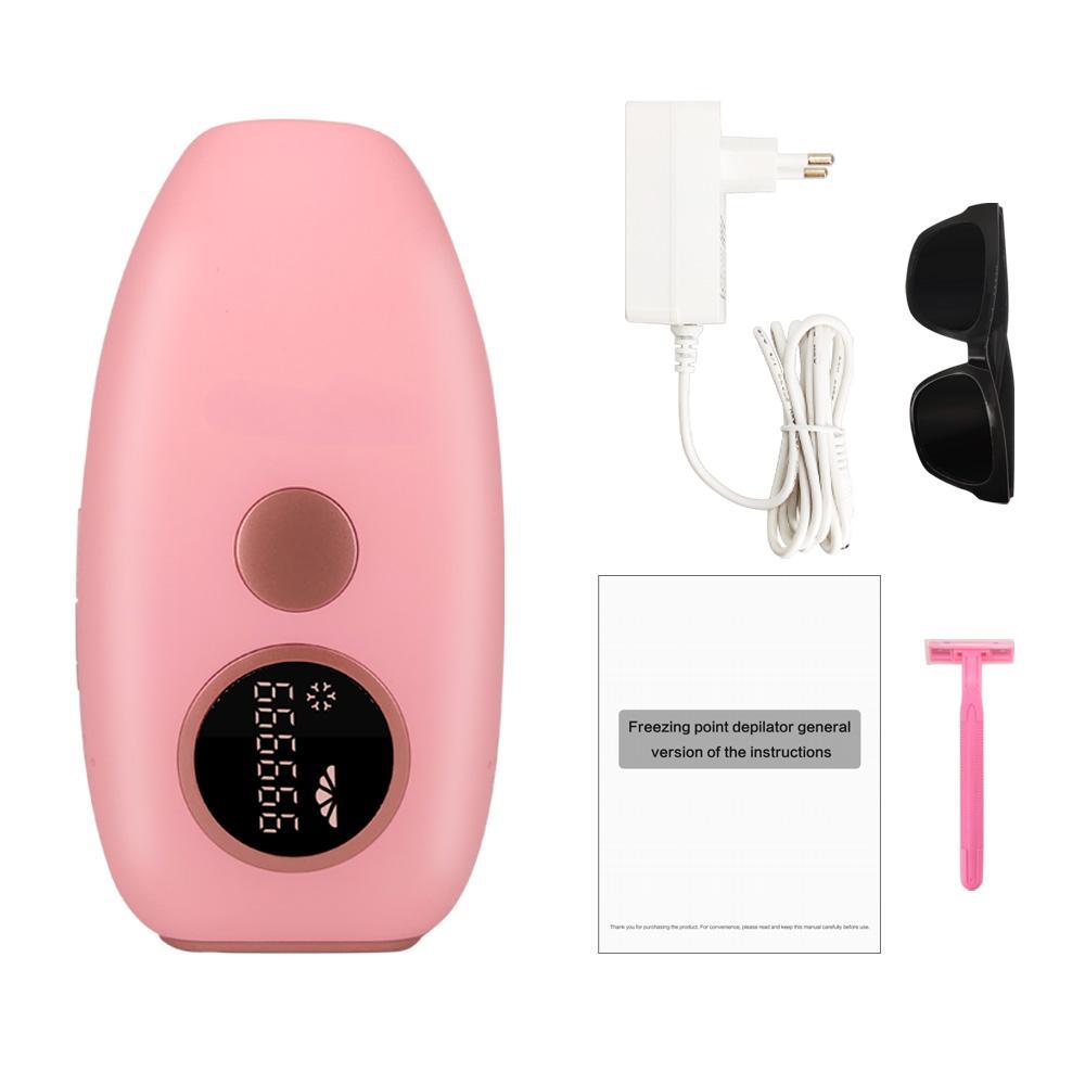 Удаление волос IPL с системой окружающего охлаждения на 360 °. Перманентное средство для удаления волос, безболезненное домашнее использование, 999999 вспышек для лица, подмышек, ног, линии бикини.