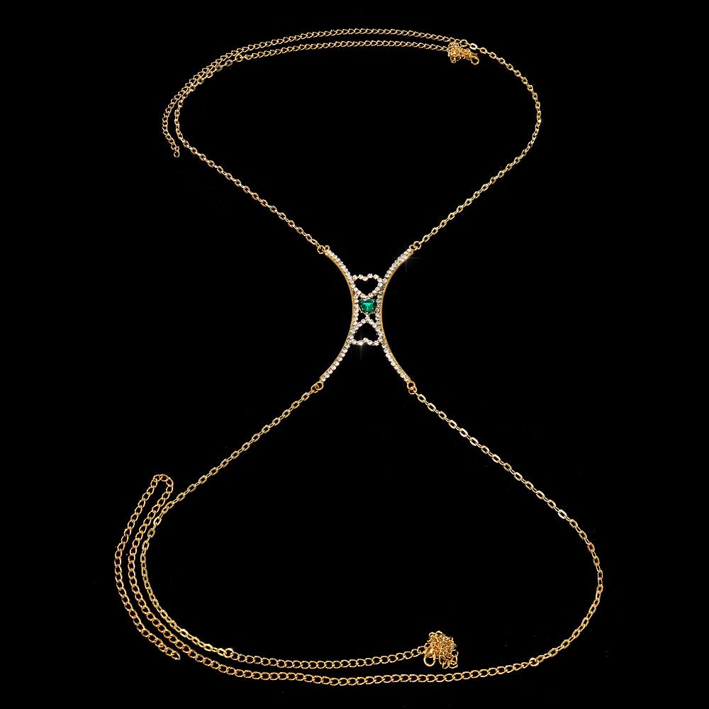 Stonefans Summer Delicate Angel Chest Bracket Bra Chain Crystal Rhinestone 2022 New Beach Coin Sexy Bar Present Bar Body Jewelry