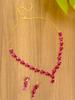 Ожерелье Изящное Рубиновое Ожерелье Набор Для Женщин