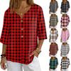 Женские рубашки Нарядные повседневные футболки Футболки с рукавом 3/4 Туники Базовые футболки Пуловер Рабочие блузки