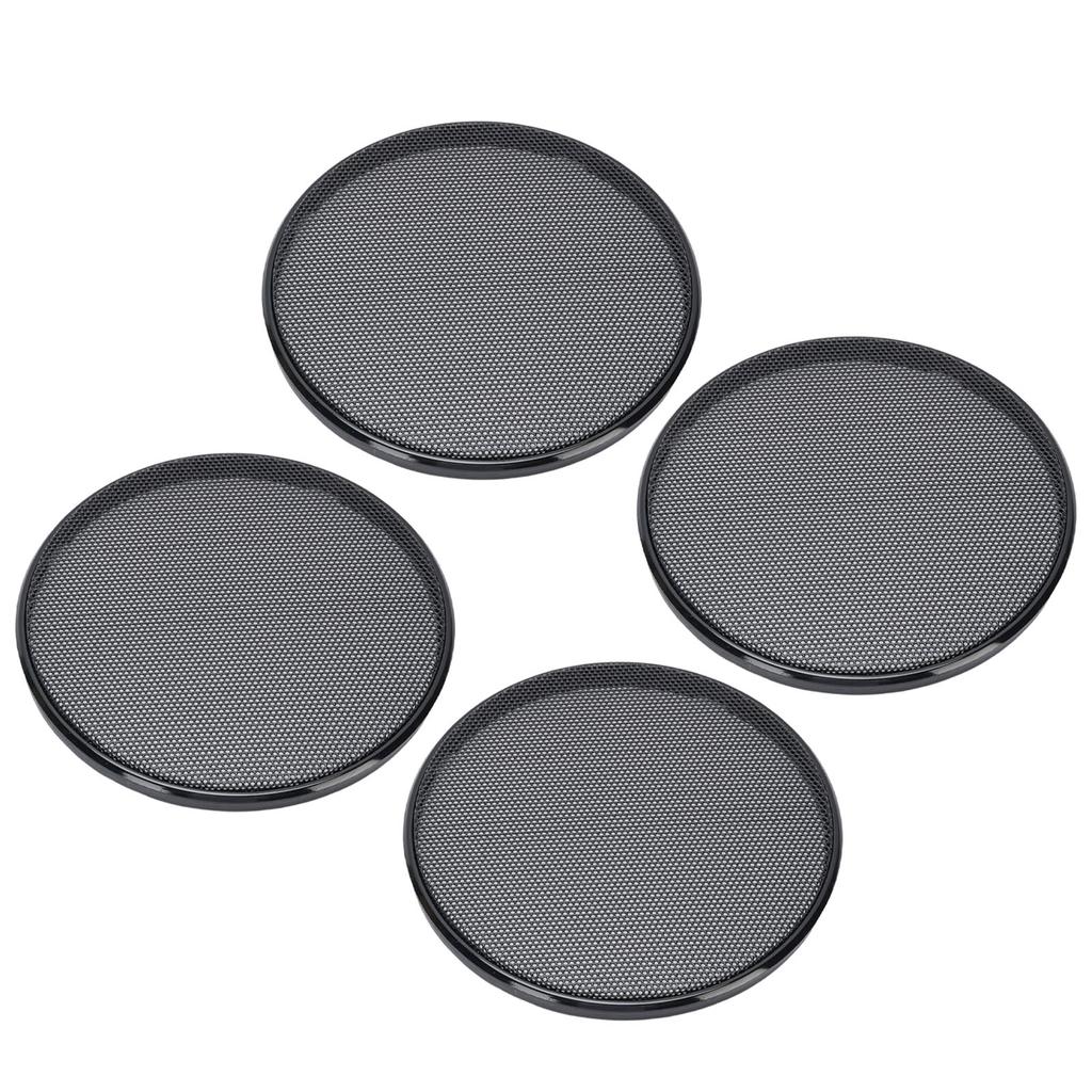 4Pcs Speaker Grill Cover Cold Rolled Steel 149mm Protective Car Speaker Mesh Cover for Home Theater Boat Automobiles