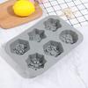 Christmas Snowflake Soap Mold Silicone Aroma Gypsum Plaster Resin Mould DIY Candle Supplies