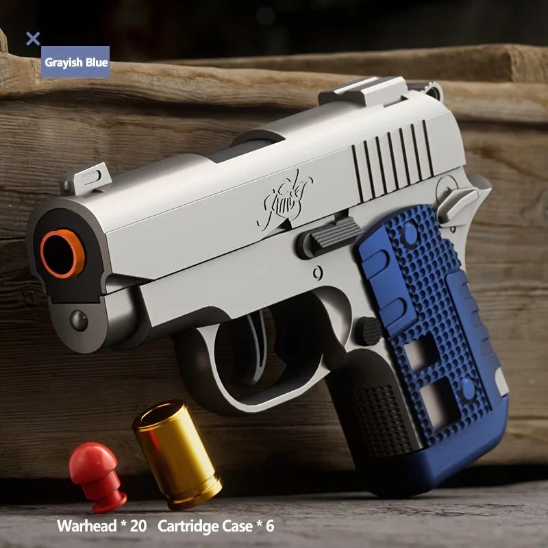 Карманный мини-пистолет M1911 для непрерывного метания снарядов, обучающая модель пистолета, пусковая установка с мягкими пулями, пистолет для страйкбола с отдачей