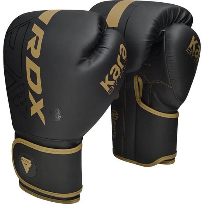 RDX F6 Boxing Gloves 16OZ Black/Gold