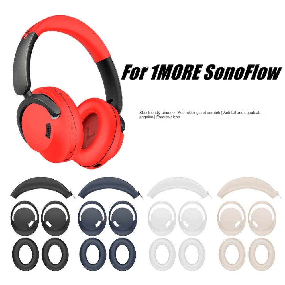 1Pcs/3Pcs Silicone Earphone Headband Soft Ear Pads Cover Headband Cushion for 1MORE SonoFlow