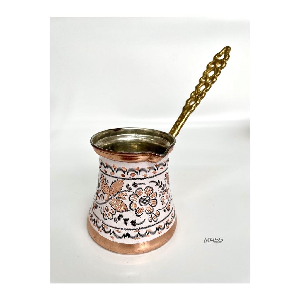 Медный кофейник с гравировкой