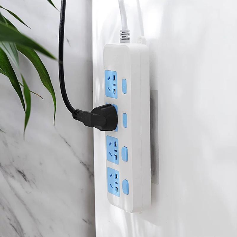 10 пар двусторонних клейких настенных крючков, настенная вешалка, прозрачная присоска, кабель для хранения, вилка, фиксация, организация