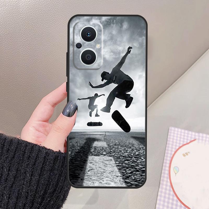 Cool Skate Funda For OPPO Reno 14 10 11 12 13 Pro 12F 11F 13F 14F 7 8 Lite OPPO Find X9 X8 X6 Pro Case