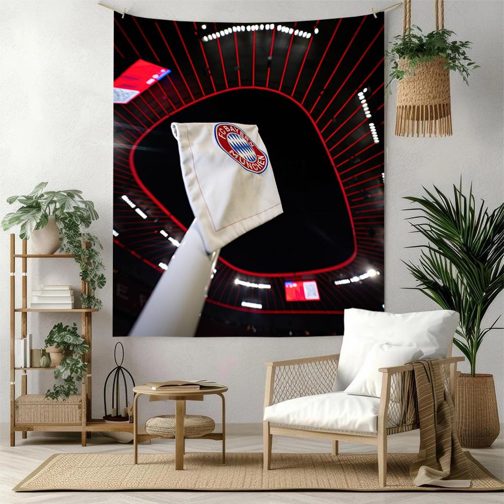 Bayern Munich Wall Decor Tapestry Art For Pet Memorial Birthdaywedding Party Backdrop Family Gift