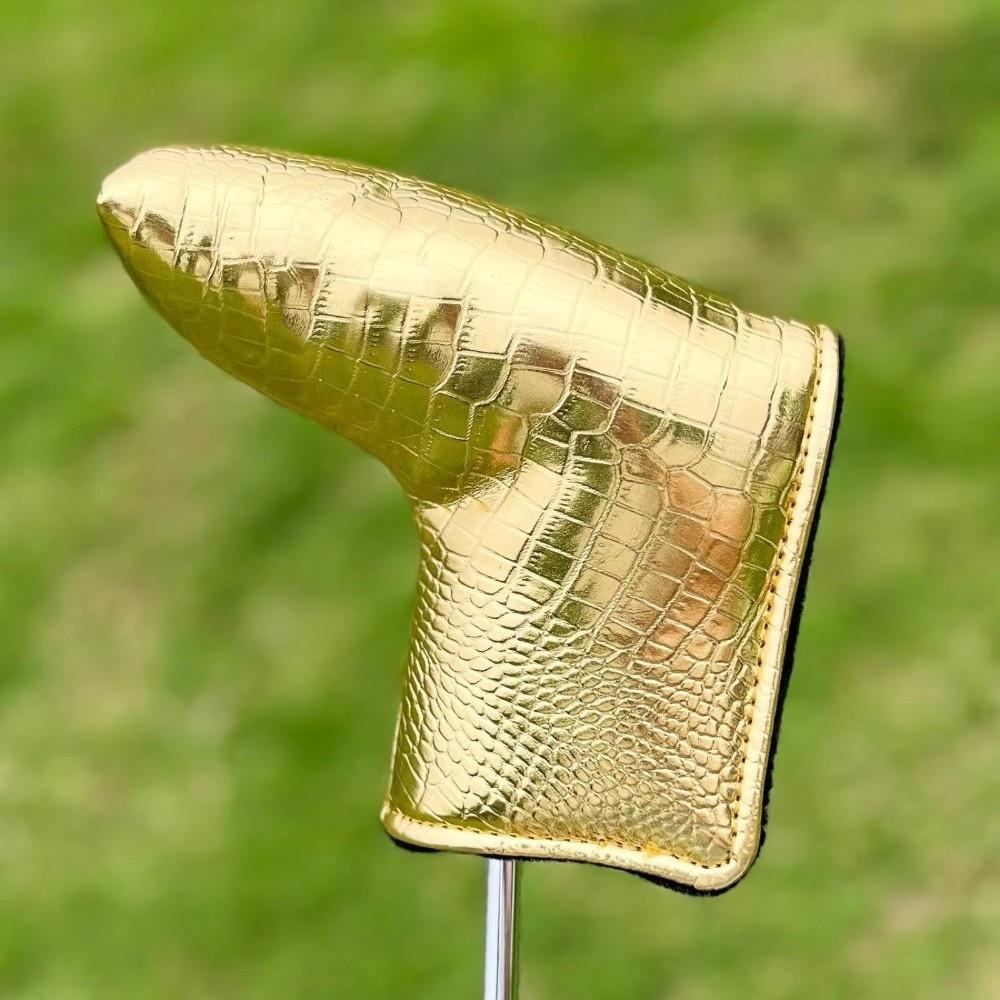 Thickened Padding Golf Putter Headcover PU Leather Putter Head Cover Golf Club Storage