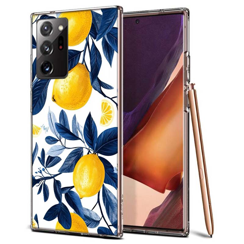 Mediterranean Lemon Phone Case for Samsung A55 A35 A25 A15 A07 A05S A16 A17 A26 A36 A37 A56 A57 Galaxy Note 20 10 A50S A71 A51 A