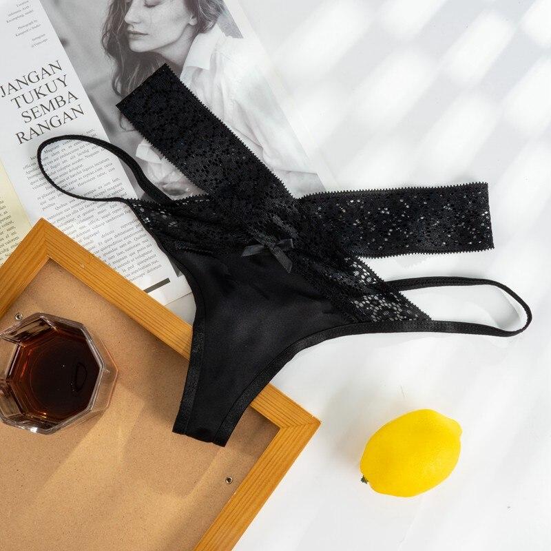 Women Lingerie Underwear Low Waist Strappy Panties Bandage Gstring Thongs Panties Ladies Briefs Sleepwear Pajamas Lingerie