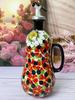 Flowers Plants Ceramic Olive Oil Bottle Soy Sauce Vinegar Multifunctional Kitchen Seasoning Drainage Bottle Kitchen Accessories