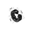 1 Pc Women Men Punk Earring Titanium Steel Black No Pierced Fake Earring Circle Ear Clip Pop Jewelry