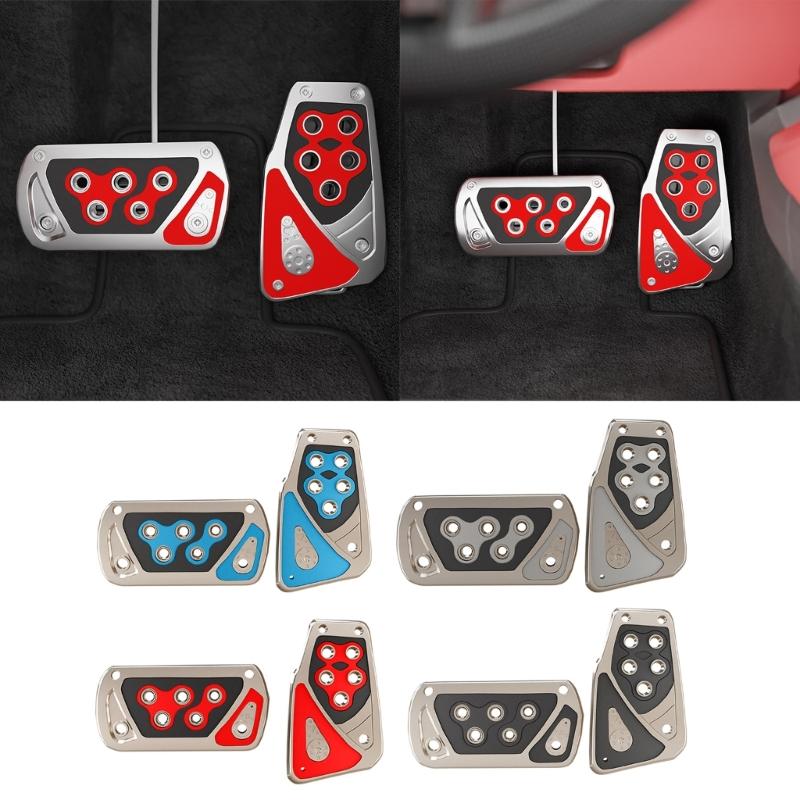Универсальный противоскользящий чехол для педали акселератора, тормоза, автоматической коробки передач, нескользящий чехол для автомобильного аксессуара, подставки для ног, детали интерьера
