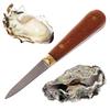 Utility Wooden Handle Oyster Knife Sharp-edged Shucker Shell Seafood Opener Tool