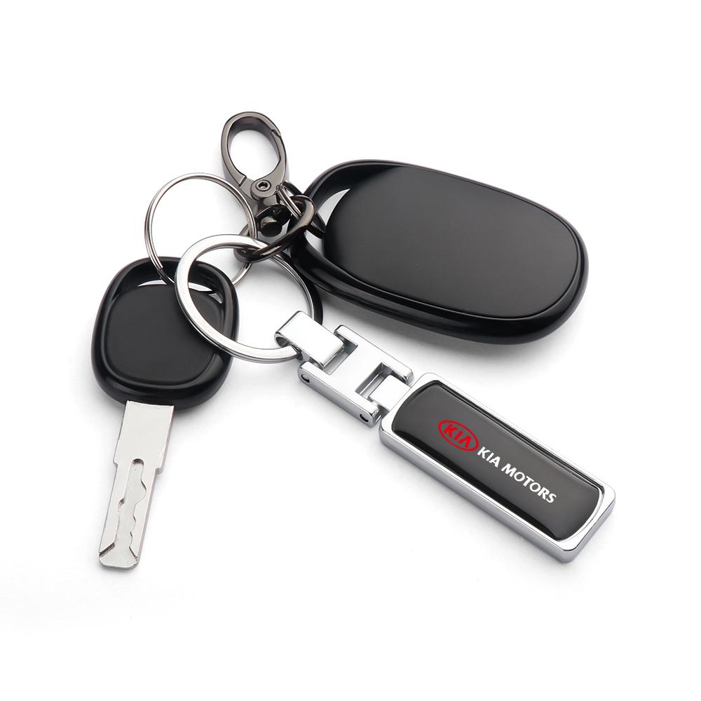 BSLJ6 3D Metal Car Logo Key Chain Key Rope Keyring Accessories For KIA Sportage Ceed Sorento Cerato Optima Picanto Rio Soul K5 K3 K2