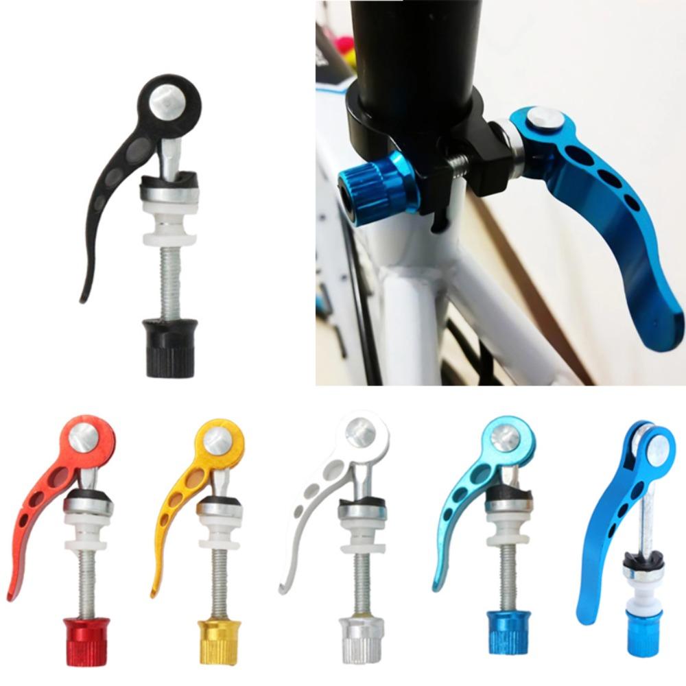 Quick Release Bike Seat Clamp Aluminum Zinc Zinc Alloy Seat Tube Clamp Quick Release Lever  Bicycle Parts