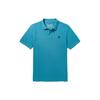 Solid Color Breathable Short Sleeve Polo Shirt Men Tops Storm-Blue A62T5-DV7