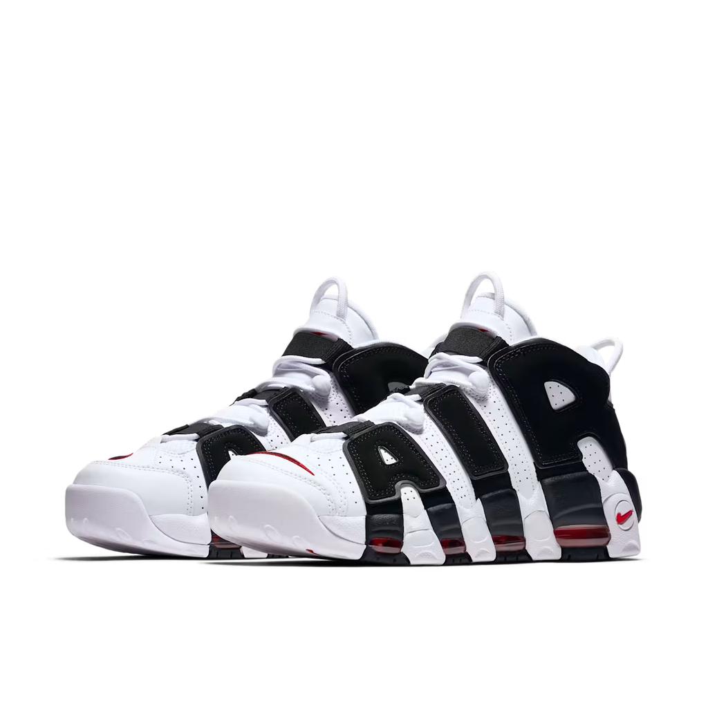 414962-105 Nike Air More up Tempo "White/Black/University Red" (~2018) (Men's)