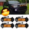 4pcs 12V Amber Yellow Orange Front Grille LED Light with Wiring Harness Kit For Toyota Tacoma 2016 2017 2018 2019 2020 w/TRD Pro