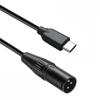 Ipovoq Type C To XLR Converter, USB C To XLR Male Cable, DAC-equipped, Unidirectional Transfer, XLR Cable, USB Type C To Canon Cord, OFC Cable, 1m,