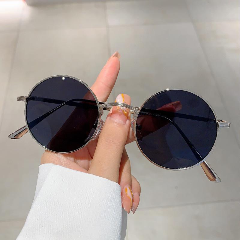 Ретро-арт круглые солнцезащитные очки в маленькой оправе в стиле панк Harajuku Prince Mirror мужские и женские солнцезащитные очки