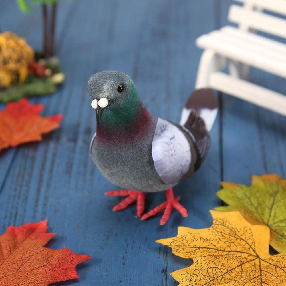 Ornaments Home Decoration Simulation Grey Pigeon Artificial Birds Imitation Animal Dove Model