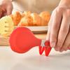 Silicone Food Clip with Stand Anti-scald Long Handle Hangable Multifunctional Steak Meat Barbecue Serving Clamp Tong Spatula Kitchen Supplies