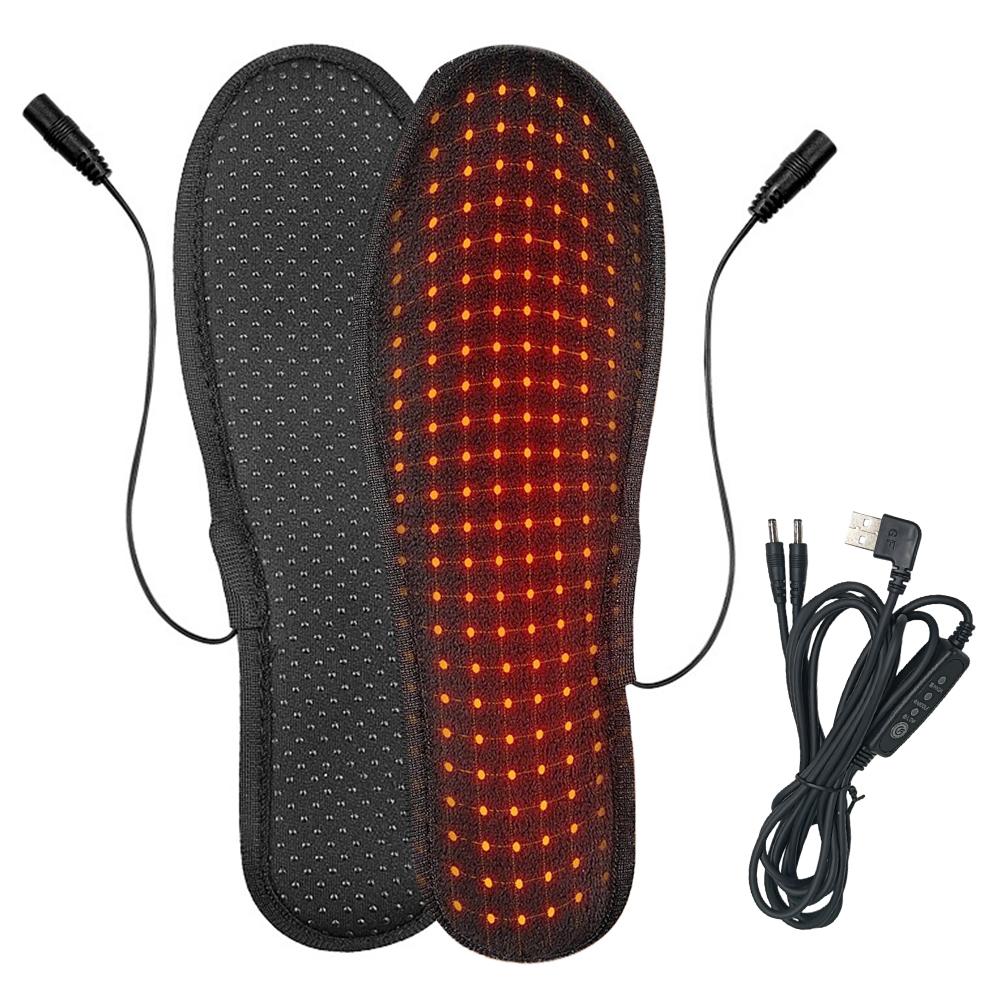 Электрические стельки с подогревом, грелка для ног, нагревающая стелька для обуви, зимние электрические стельки с подогревом для женщин и мужчин