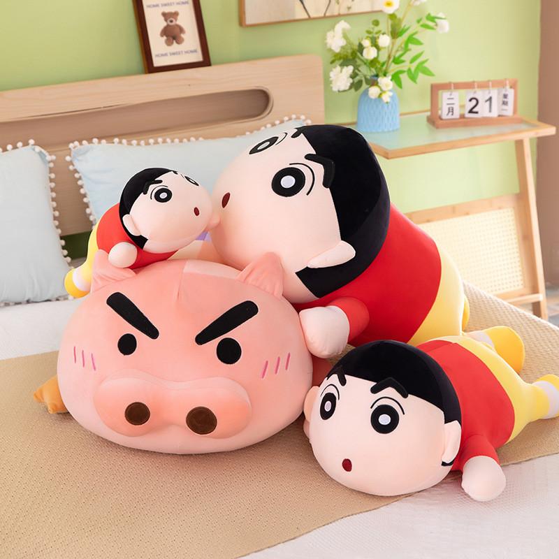 Charming Crayon Shin-chan Pig Plush Pillow For Comforting Sofa Decor And Playtime Fun