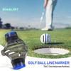 Golf Line Marker with Blue/Red Drawer - 360-Degree Scribing Clip, Professional Line Drawing Set