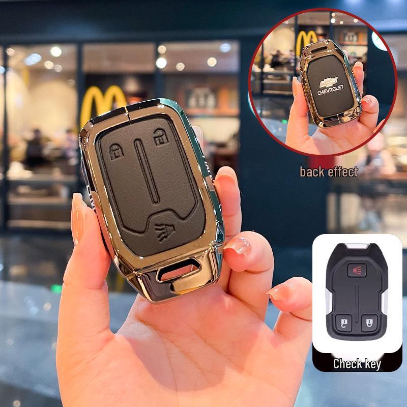 Чехол для ключей Chevrolet K5 Trax Cruze - Звезда Milesuo Металлическая пряжка Оболочка с полным покрытием