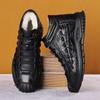 Модная мужская повседневная обувь Модные кроссовки из натуральной кожи с принтом крокодила Кожаная обувь Роскошные дизайнеры Шерсть внутри Теплые зимние ботинки