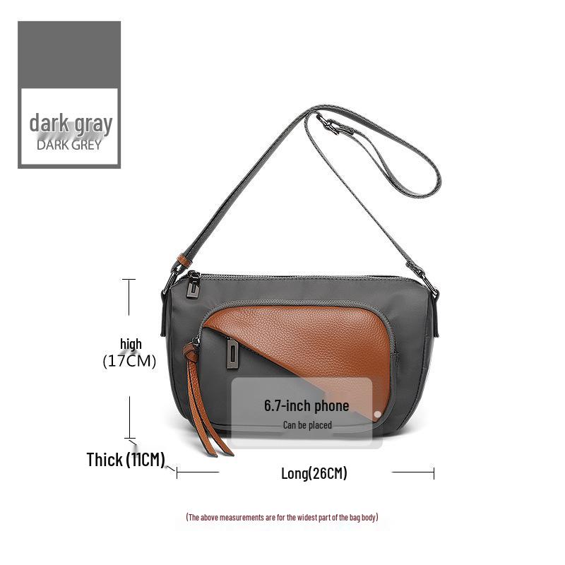 Женская сумка кроссбоди из натуральной кожи большой вместимости (2025) - Универсальная повседневная сумка через плечо из коровьей кожи