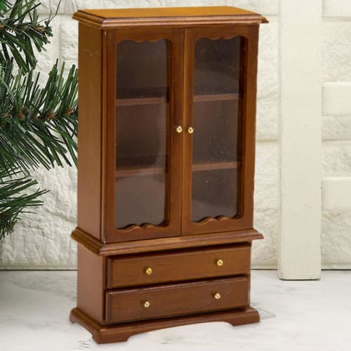 Jeproer Dollhouse Bookshelf Furniture, Miniature Bookshelf Furniture - 3-Story Miniature Display Shelf | Dollhouse Furniture Display Shelf, Dollhouse